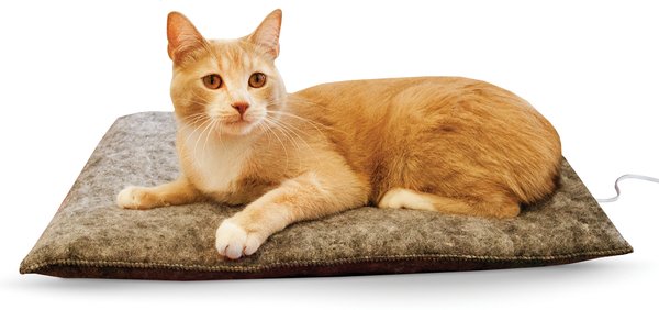 K&H Thermo-Kitty Heated Cat Bed Mocha Standard Packaging 20-Inch Free Shipping 