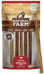 Natural Farm Bully Stick Stuffed Collagen Dog Treats, 12-in, 5 count