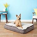 K&H Pet Products Feather-Top Orthopedic Pillow Dog Bed, Charcoal, Large