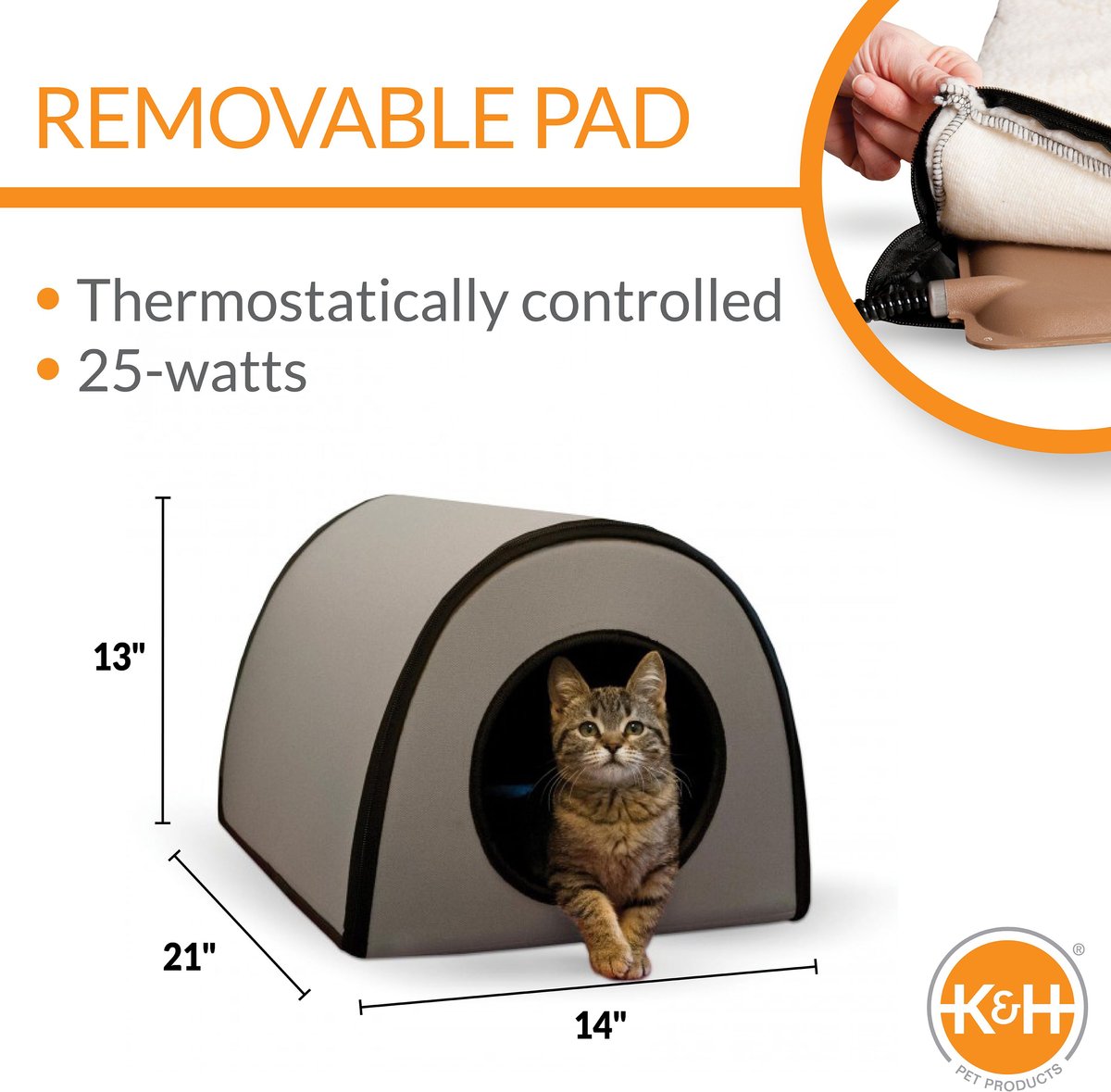 K&h cat outlet heating pad