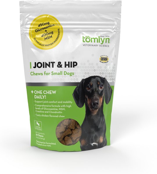 Tomlyn Joint & Hip Chicken Flavored Soft Chews Joint Supplement for Small Dogs, 30 count slide 1 of 4