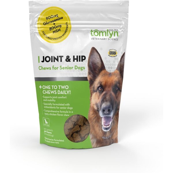 Zesty Paws Advanced Mobility Bites Chicken Flavored Soft Chews Glucosamine Hip & Joint Supplement for Senior Dogs