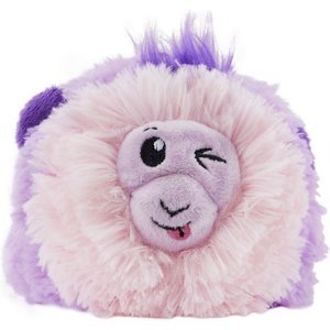 Outward Hound Reversi-Balls Monkey Reversible Plush Shell Spike Ball Dog Toy, Purple