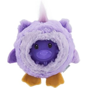 Outward Hound Unbelieva-Ball Owl Interactive Plush Toy with Light Up Ball Dog Toy, Purple