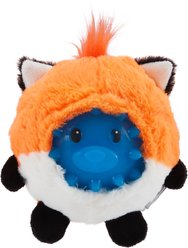 Outward Hound Unbelieva-Ball Fox Interactive Plush Toy with Light Up Dog Ball, Orange