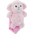 Outward Hound Blanket Buddies Pink Lamb Small Blacket Treat & Squeaky Dog Toy, Pink