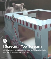 Catstages Kitty Cat Play Condo Ice Cream Truck Cat Toy, Mint slide 2 of 6