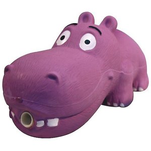 Multipet Latex Hippo Squeaky Dog Toy, Color Varies