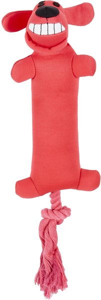 Multipet Loofa Launcher Squeaky Plush Dog Toy, Color Varies slide 1 of 7