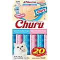 Inaba Churu Tuna Variety Pack Grain-Free Lickable Cat Treats, 0.5-oz tube, 20 count