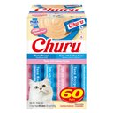 Inaba Churu Tuna Variety Pack Grain-Free Lickable Cat Treats, 0.5-oz tube, 60 count