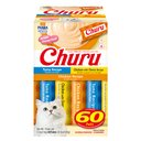 Inaba Churu Tuna & Chicken Variety Pack Grain-Free Lickable Cat Treats, 0.5-oz tube, 60 count