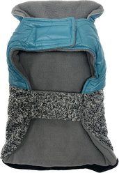 PetRageous Designs Colorblock Radiator Fleece Dog Puffer Coat, Teal, X-Large slide 2 of 4