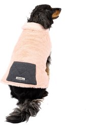 PetRageous Designs Eddie Bauer Pet Laurel Reversible Dog Coat, Pink, Large