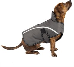 PetRageous Designs Calgary Harness Dog Coat, Charcoal, Medium 