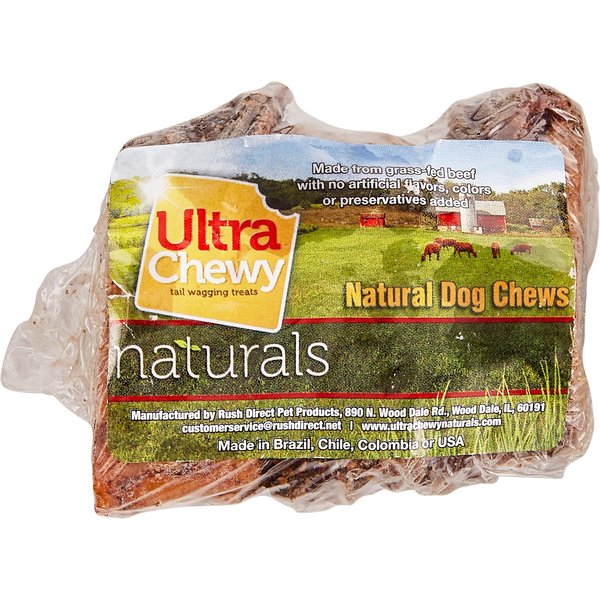 ULTRA CHEWY Sliced Beef Marrow Bone Dog Treats, 3 pack