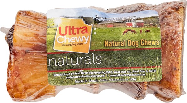 Ultra Chewy 1" Beef Marrow Bone Dog Treats, 4 count slide 1 of 3