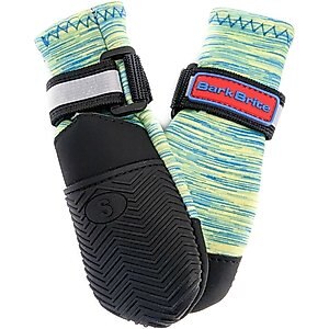 Bark Brite All Weather Reflective Neoprene Dog Boots, 4 count, Turquoise, Small