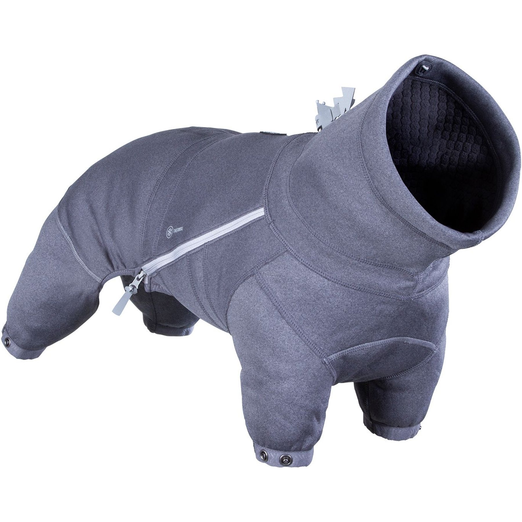 Hurtta Midlayer Overall Dog Coat, Blackberry, 18-in