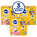 Pedigree Puppy Variety Pack Morsels in Sauce with Beef & Chicken Wet Dog Food Pouches, 3.5-oz pouch, pack of 24