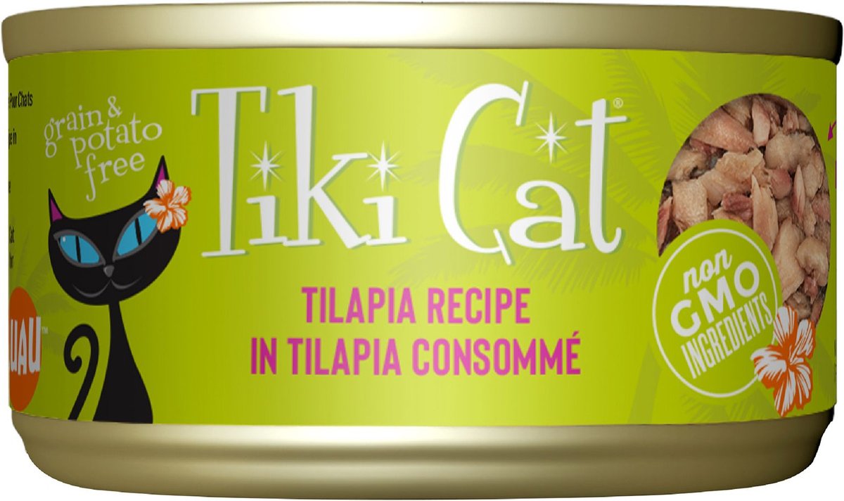 Tiki Cat Waikiki Luau Tuna on Rice with Tilapia Canned Cat Food
