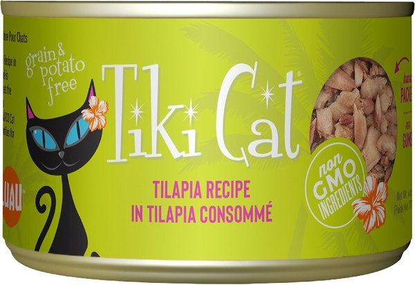 Tiki Cat Luau Tilapia in Tilapia Consomme Grain-Free Canned Cat Food