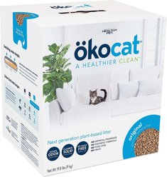 Okocat Original Premium Wood Clumping Cat Litter, 19.8-lb box
