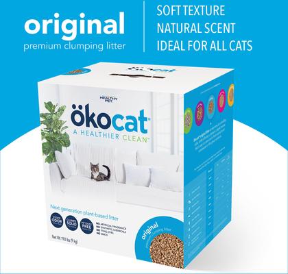 Show full view: Okocat Original Premium Wood Clumping Cat Litter, 19.8-lb box slide 3 of 11