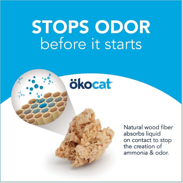 Show full view: Okocat Original Premium Wood Clumping Cat Litter, 19.8-lb box slide 5 of 11