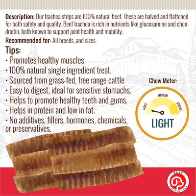Show full view: Best Dog Chews Trachea Flats Beef Flavored Dog Chews, 12 count slide 5 of 7
