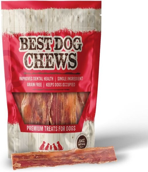 Best Dog Chews Gullet Flats Beef Flavored 12-in Dog Chews