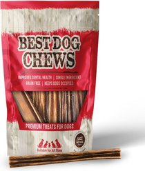 Best Dog Chews Gullet Sticks Beef Flavored 4 to 5-in Dog Chews, 16-oz pouch