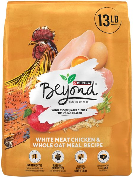 Purina Beyond Simply White Meat Chicken & Whole Oat Meal Recipe Dry Cat Food, 13-lb bag slide 1 of 9