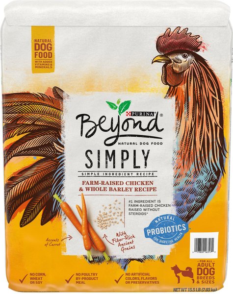 Purina Beyond Simple Ingredient Farm Raised Chicken & Whole Barley Recipe Natural Dry Dog Food, 15.5-lb bag slide 1 of 9