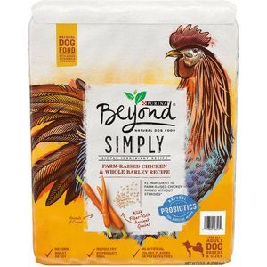 Purina Beyond Simple Ingredient Farm Raised Chicken & Whole Barley Recipe Natural Dry Dog Food, 15.5-lb bag