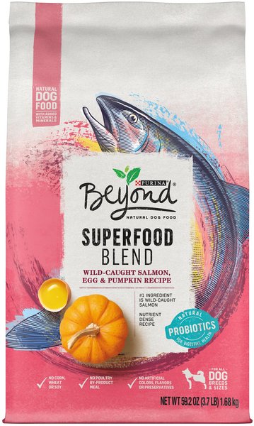 Purina Beyond Superfood Blend Salmon, Egg & Pumpkin Recipe Natural Dry Dog Food, 3.7-lb bag slide 1 of 8