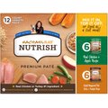 Rachael Ray Nutrish Premium Pate Poultry Variety Pack Wet Dog Food, 13-oz can, case of 12