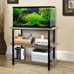 Aquatic Fundamentals Kyndall Laine Gray Wash 3-Tier Fish Aquarium Stand, 29-gal slide 2 of 8