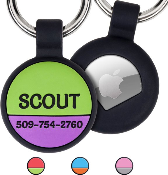 GOTAGS Personalized AirTag Holder for Collar Dog & Cat ID Tag