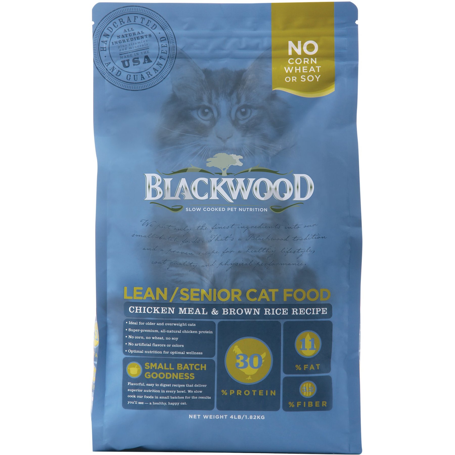 BLACKWOOD Chicken Meal & Rice Recipe Lean Dry Cat Food, 4-lb bag