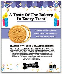 Three Dog Bakery Birthday Confetti Lick'n Crunch Dog Treats, 13-oz box slide 2 of 6