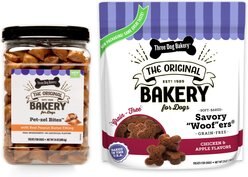 Three Dog Bakery Snacks Jar Variety Pack Dog Treats, 49-oz pack