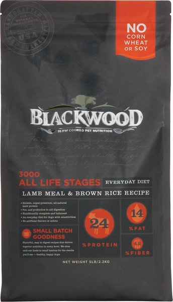 Blackwood 3000 Lamb Meal & Brown Rice Recipe Everyday Diet Dry Dog Food, 30-lb bag slide 1 of 6