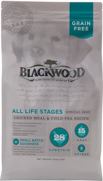 Blackwood Chicken Meal & Field Pea Recipe Grain-Free Dry Dog Food, 5-lb bag slide 1 of 8