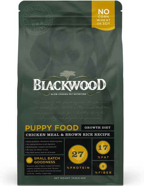 Blackwood Chicken Meal & Rice Recipe Puppy Growth Diet Dry Dog Food, 15-lb bag slide 1 of 7