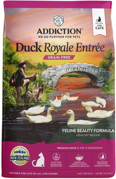 Addiction Duck Royale Grain-Free Dry Cat Food, 10-lb bag slide 1 of 9