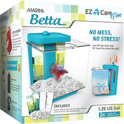 Marina 1.3-gal EZ Care Plus Fish Aquarium, Blue