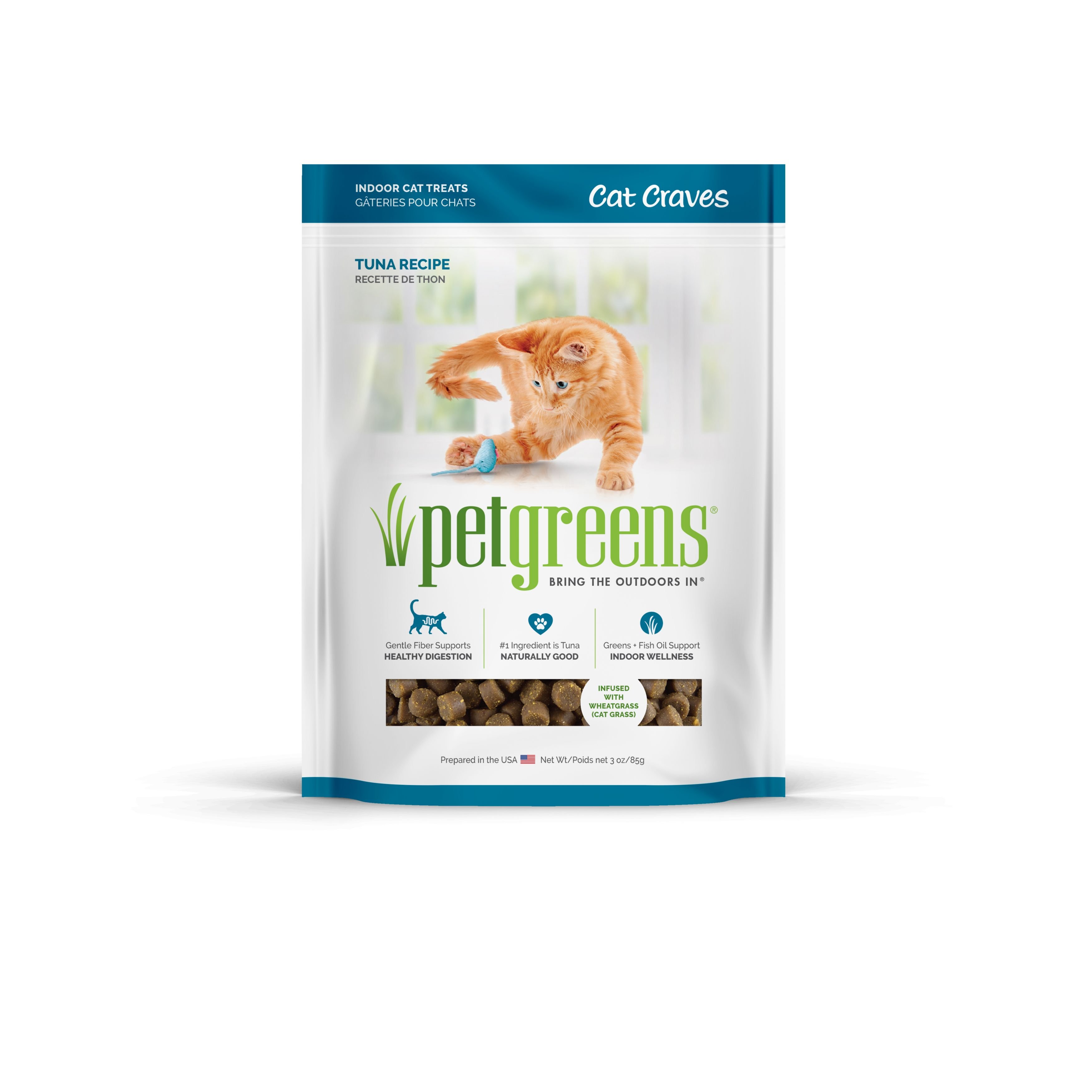 Pet Greens Zesty Cheese Semi-Moist Cat Treats