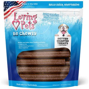 Loving Pets Be Chewsy 6-in Dog Bully Stick Treat, 36-oz bag, 30 count