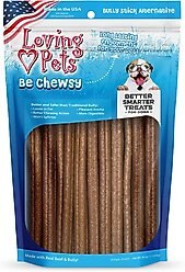 Loving Pets Be Chewsy 10-in Dog Bully Stick Treat, 40-oz bag, 20 count